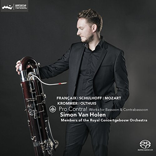 CD case featuring musicians Van Holen and Simon, Francaix composition artwork.