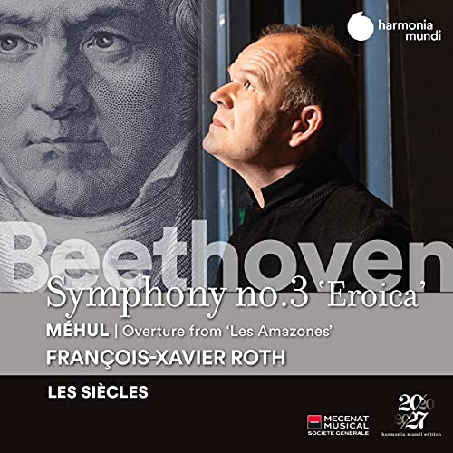 CD cover featuring François-Xavier Roth and Beethoven’s “Eroica” symphony.