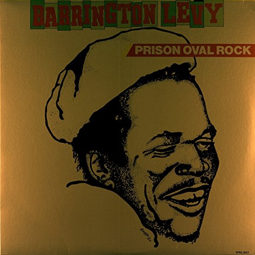 Barrington Levy’s “Prison Oval Rock” vinyl record cover with portrait.