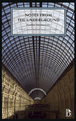 Book cover featuring Notes from the Underground by Fyodor Dostoevsky under a glass ceiling.