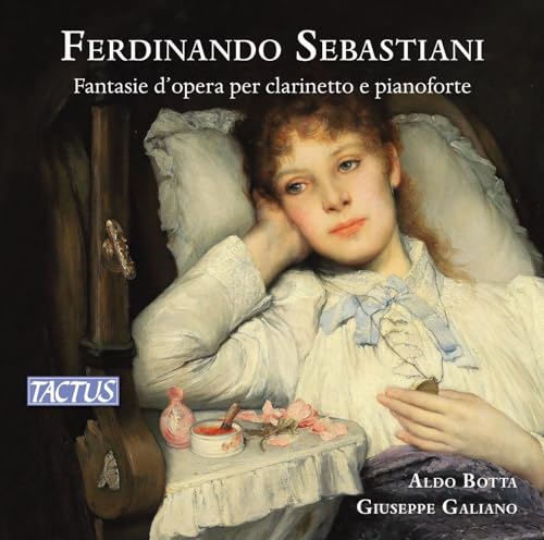 CD cover featuring a painting of a young woman resting her head on pillows.