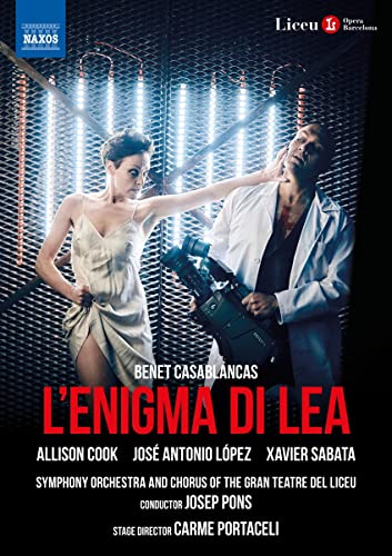 DVD cover for opera "Casablancas: L'enigma Di Lea" featuring two performers.
