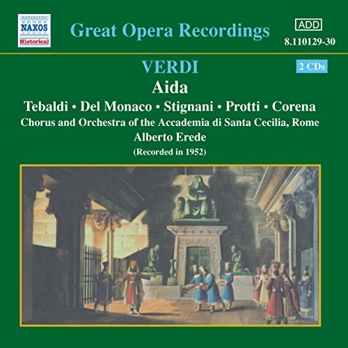 CD cover for Verdi’s Aida opera, featuring a historical painting.