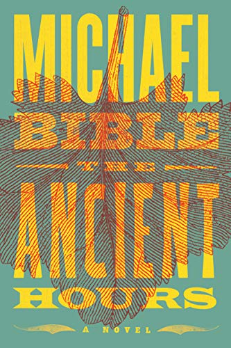 Book cover for “The Ancient Hours” by Michael Bible, featuring a leaf.