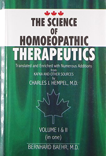 Science of Homoeopathic Therapeutics