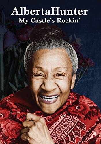 Alberta Hunter smiling on DVD cover with floral background.