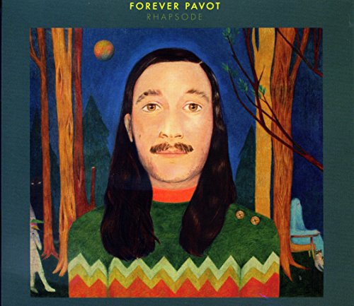CD cover: painted portrait of a man in a forest scene.