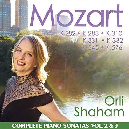 CD cover featuring pianist Orli Shaham and a park landscape.
