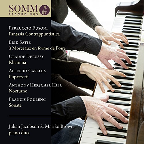 CD cover: two hands playing a piano, tracklist, and composers’ names.