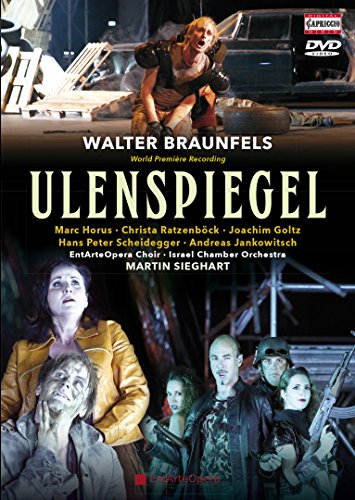 DVD cover for "Ulenspiegel" opera featuring distressed characters and stage imagery.