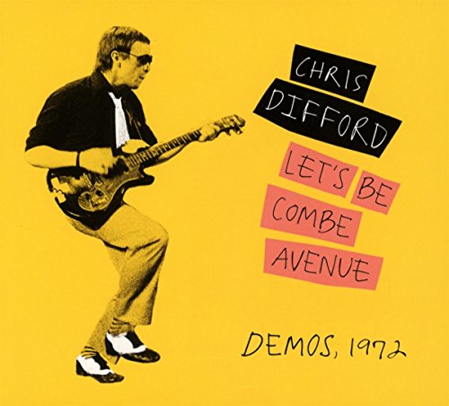 Chris Difford album cover: man playing guitar on yellow background.