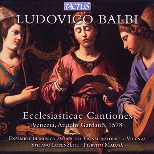 CD cover: Renaissance painting of three angels with musical instruments.
