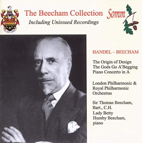 CD cover featuring a portrait of Sir Thomas Beecham and text details.