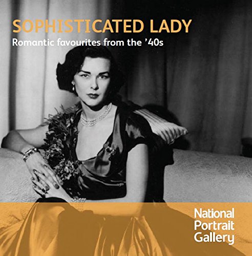 Black and white portrait of a woman in a gown, CD cover.