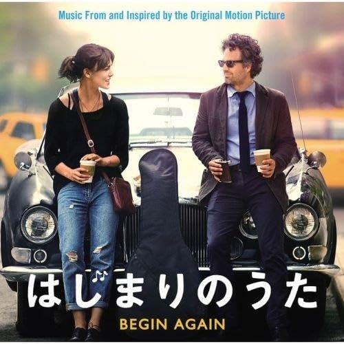 CD cover for “Begin Again” featuring Keira Knightley and Mark Ruffalo.