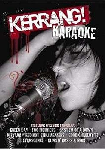 Kerrang! Karaoke" DVD cover featuring a person singing into a microphone.