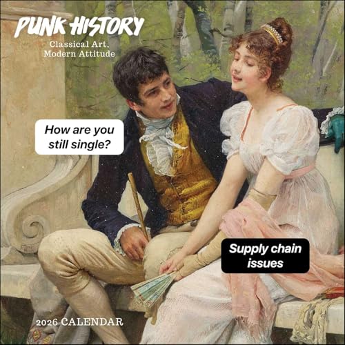 Punk History 2026 Wall Calendar : Classical Art, Modern Attitude