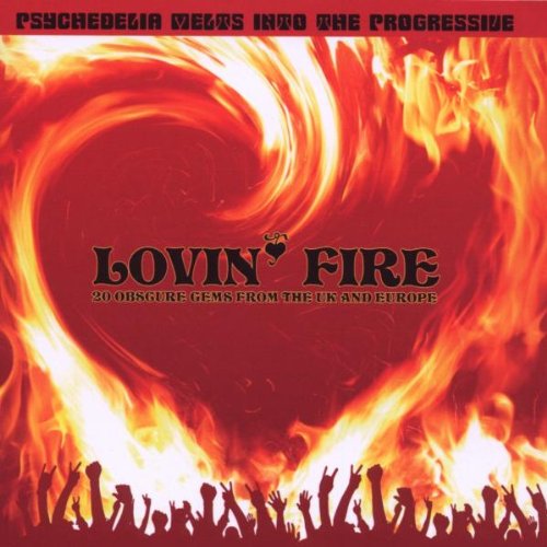 CD cover with swirling red and orange flames, silhouetted crowd below.