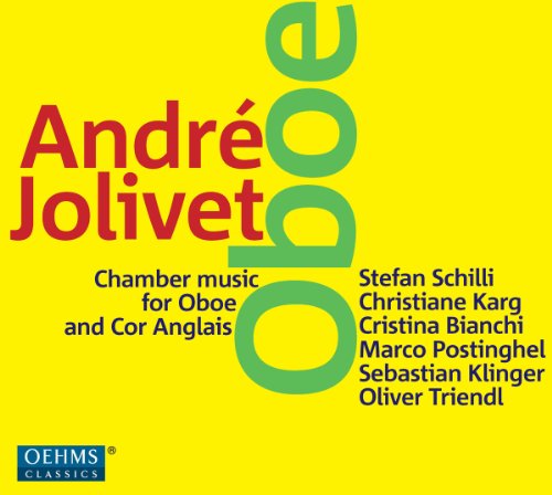 CD cover with bold text: "André Jolivet" and "Oboe Chamber Music".