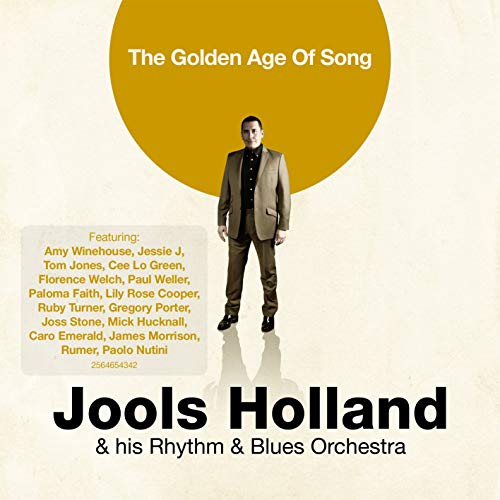 AlbumLalbum cover of Jools Holland featuring a man in a suit against yellow circle.