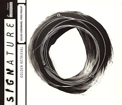 CD cover with abstract black brushstroke design and text on spine.