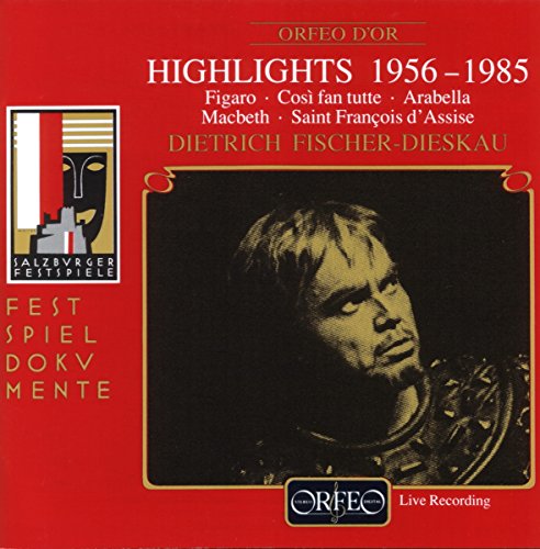 CD cover featuring Dietrich Fischer-Dieskau in costume, Salzburg Festival branding.