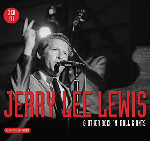 Jerry Lee Lewis performing, with red text and “3 CD Set” label.