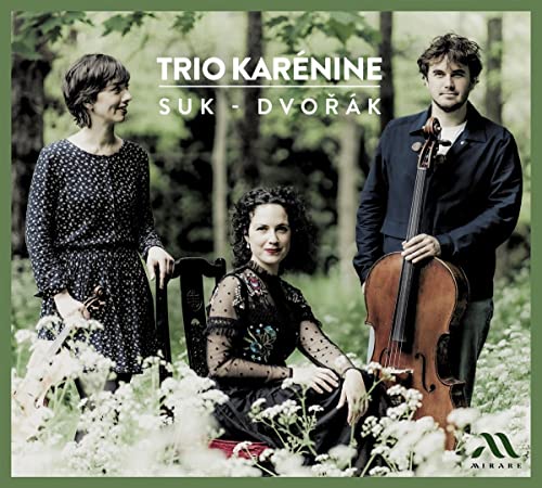 Trio Karénine CD cover featuring musicians with violin and cello.