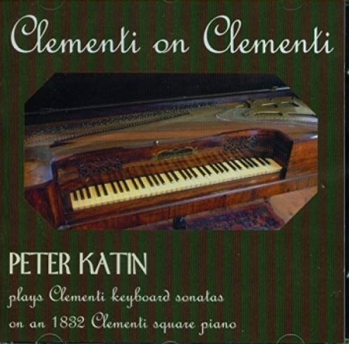 CD cover featuring a dark wood square piano and text “Peter Katin”.