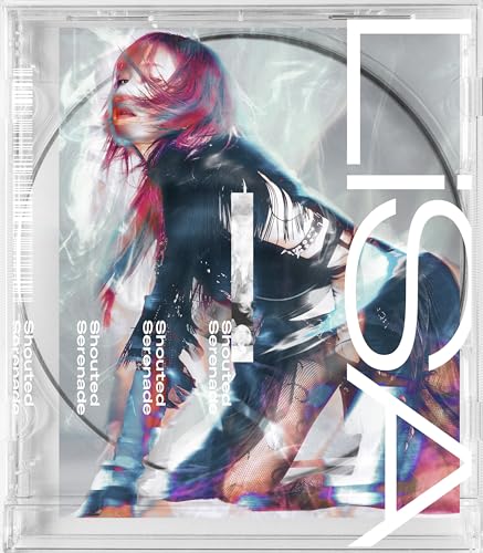 CD cover featuring a stylized portrait of LiSA with vibrant red and blue effects.
