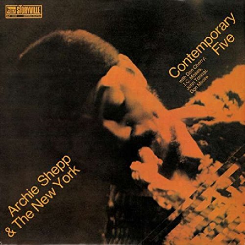 Archie Shepp album cover with a portrait and orange color scheme.