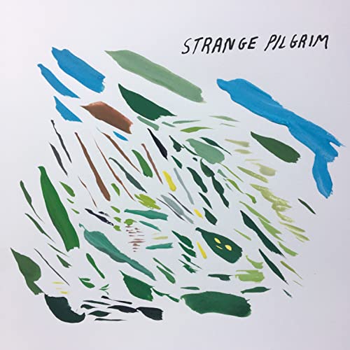 CD cover with abstract brushstrokes in shades of green, blue, and brown.