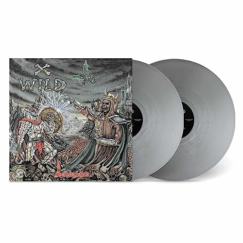Silver vinyl record of "Savageland" with fantasy-style album art.