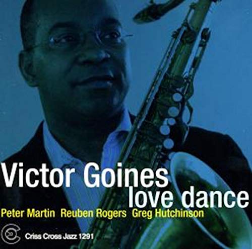 CD cover featuring Victor Goines with a saxophone, blue background.