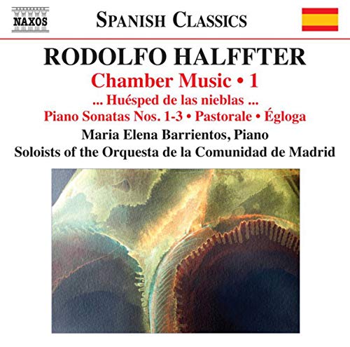 CD cover for Rodolfo Halffter’s Chamber Music 1, with abstract shell image.