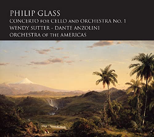 CD cover: landscape painting with mountains, trees, and a waterfall.