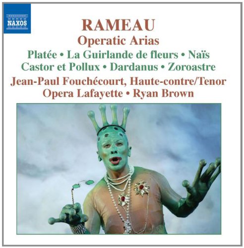 CD cover for Rameau operatic arias featuring a green-skinned performer.
