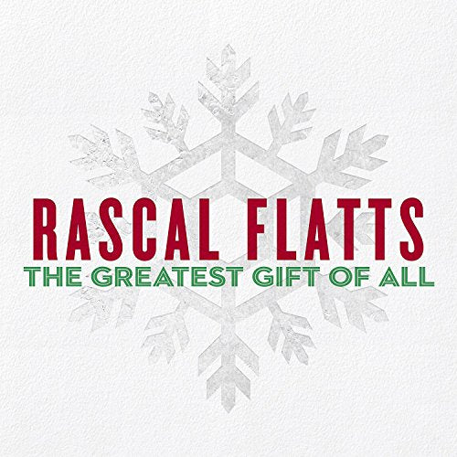 Rascal Flatts album cover with red text and a gray snowflake design.