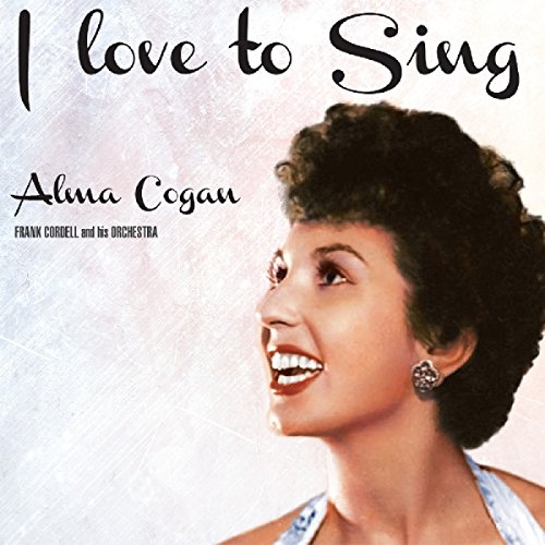 Alma Cogan album cover, side profile of a smiling woman with dark hair.