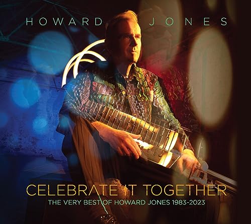 Howard Jones album cover: portrait of musician with synth, blue and gold tones.
