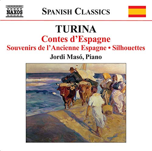 CD cover for Turina piano music featuring a coastal Spanish scene.