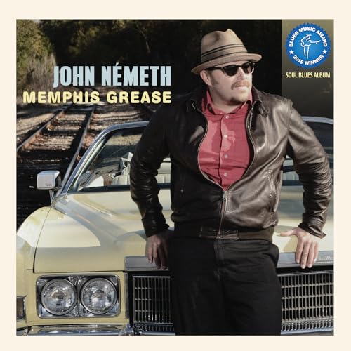 John Nemeth album cover featuring a man in a hat and leather jacket.