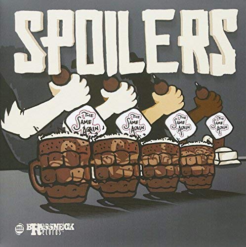 Vinyl record cover: "Spoilers" with cartoon hands holding beer steins.