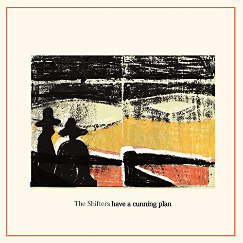 Vinyl record cover: two figures in hats against a yellow and red background.