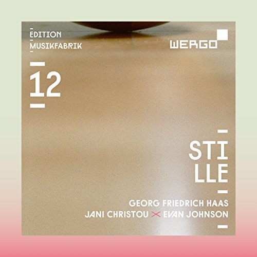 CD cover for "Stille" by Haas, Johnson, and Christou, abstract design.