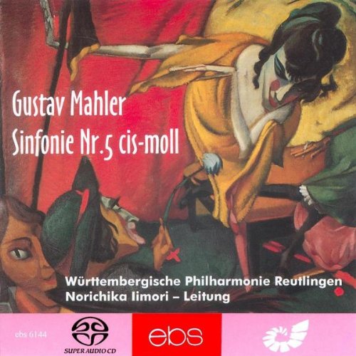 CD cover: abstract painting of figures, text naming Mahler's Symphony No. 5.