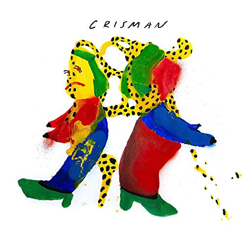 Album cover for Crisman featuring colorful, abstract figures in motion.