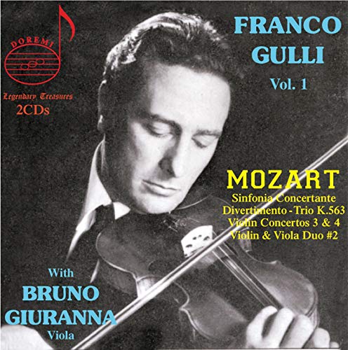 CD cover featuring a black and white portrait of Franco Gulli playing violin.