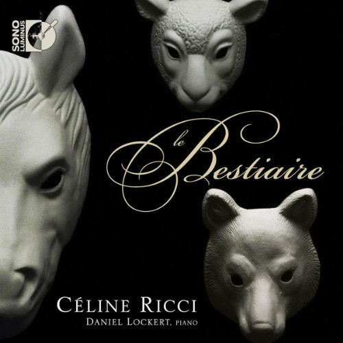 CD cover with sculpted animal heads and elegant script lettering.