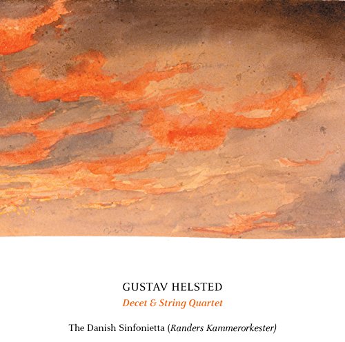 CD cover with abstract orange and grey watercolor painting, text details.